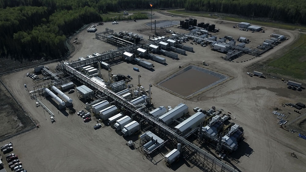 Aerial image of CSV Midstream's Karr Gas Plant